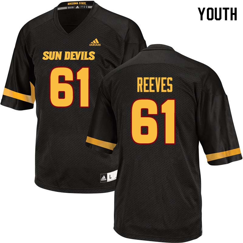 Youth #61 Joseph Reeves Arizona State Sun Devils College Football Jerseys Sale-Black - Click Image to Close